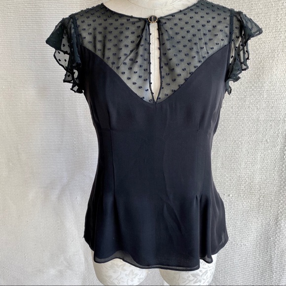 Vintage Tops - Anthro VTG 90s Witchy Woman Silk Faux Bustier Top